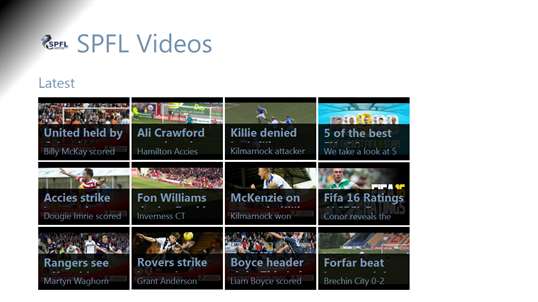Scottish Professional Football League Videos screenshot 1