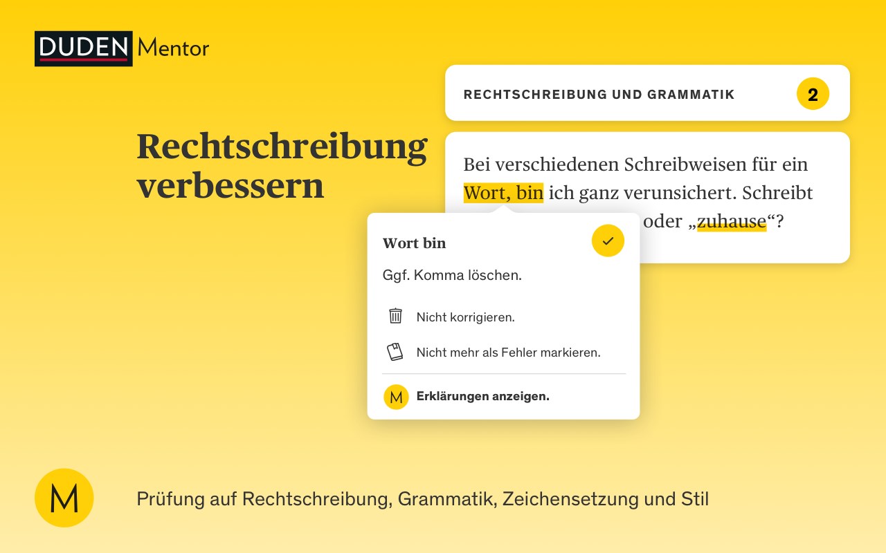 Duden-Mentor-Textprüfung