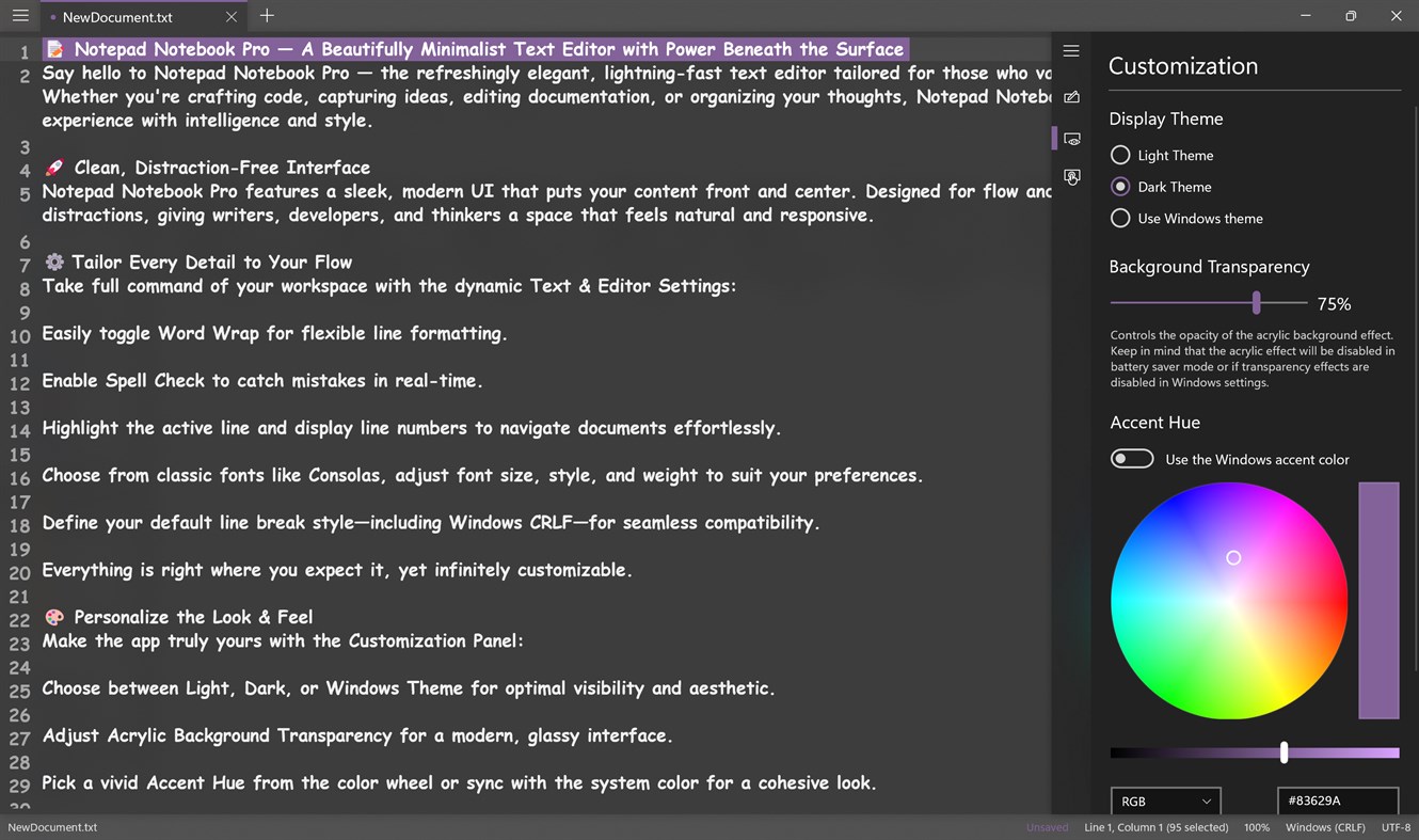 #4. Notepad Notebook Pro (Windows) โดย: HarryDavidson