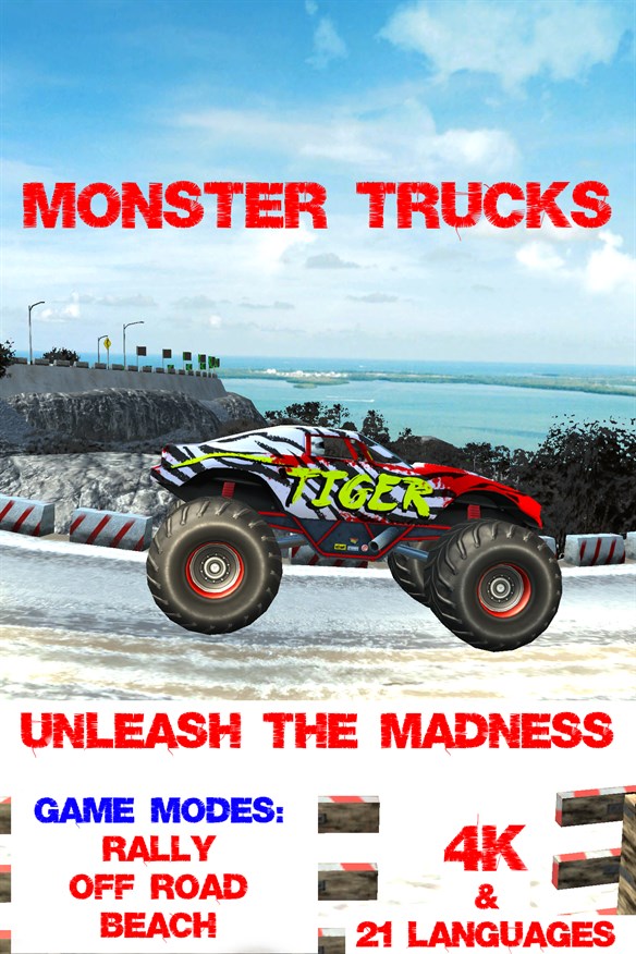 Monster Trucks: Unleash The Madness Xbox Series X|S and Xbox One cover art