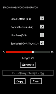 Strong Password Generator screenshot 3