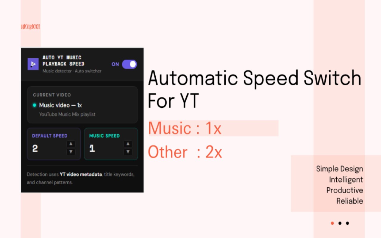 Auto YT Music Playback Speed Switch