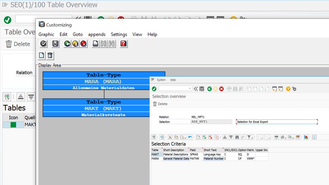 Snapshot 3 of Excel Export Client for SAP