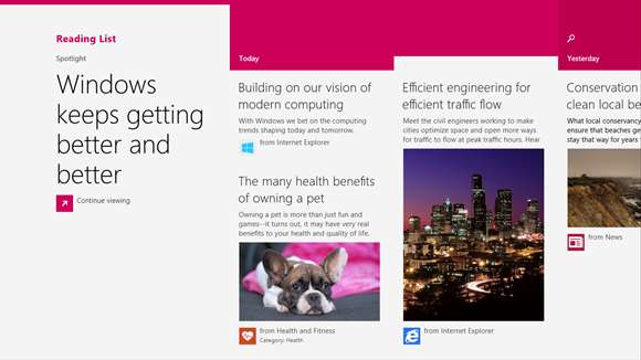 move items from the reading list app to microsoft edge