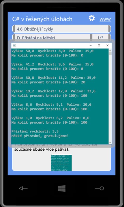 Obsahuje také hru Přistání na Měsíci