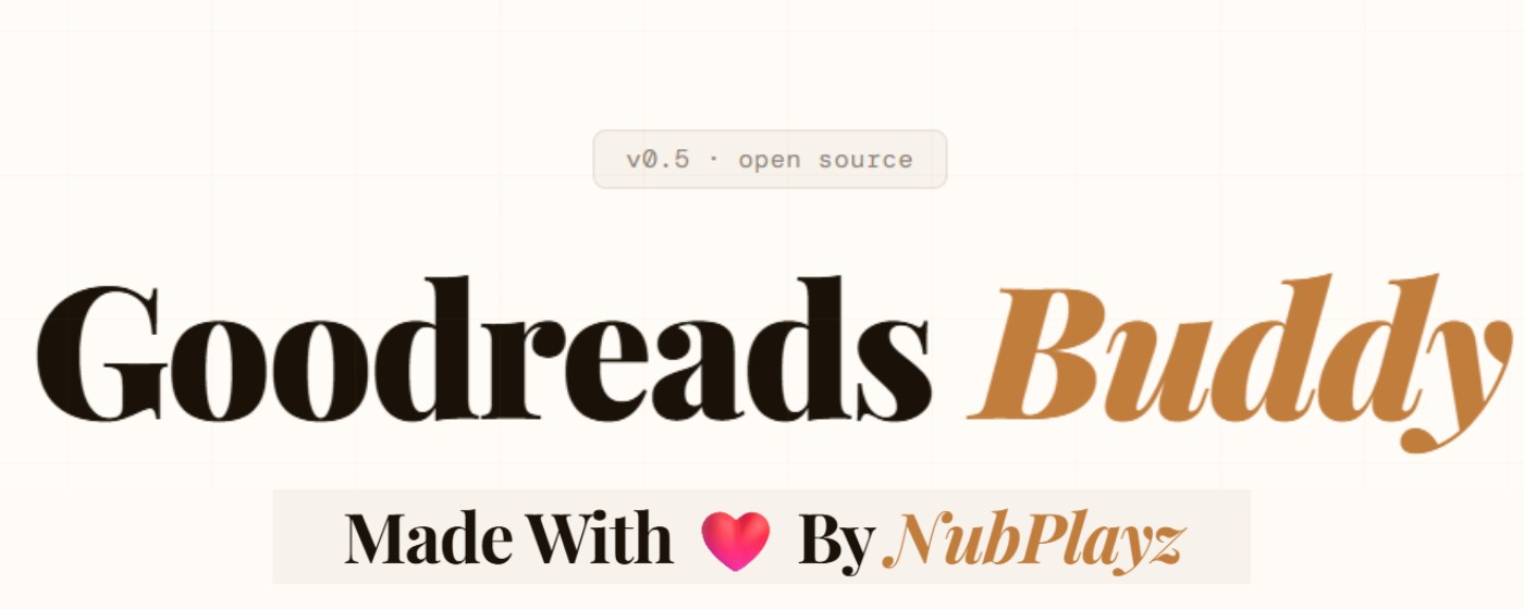 Goodreads Buddy