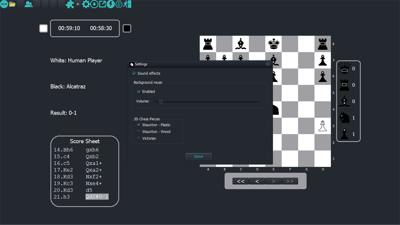 #8. Alcatraz Chess (Windows) 由: Jacobus Opperman
