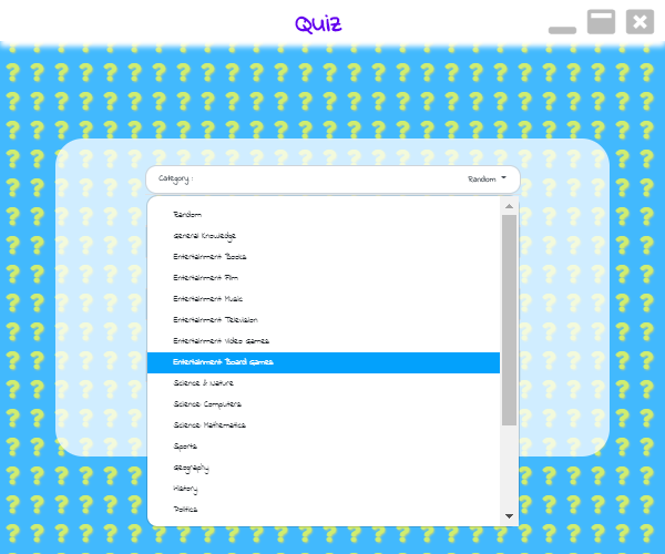 Quiz screenshot