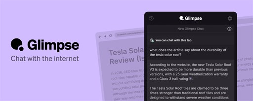 Glimpse — Free AI Chat With Internet Access marquee promo image