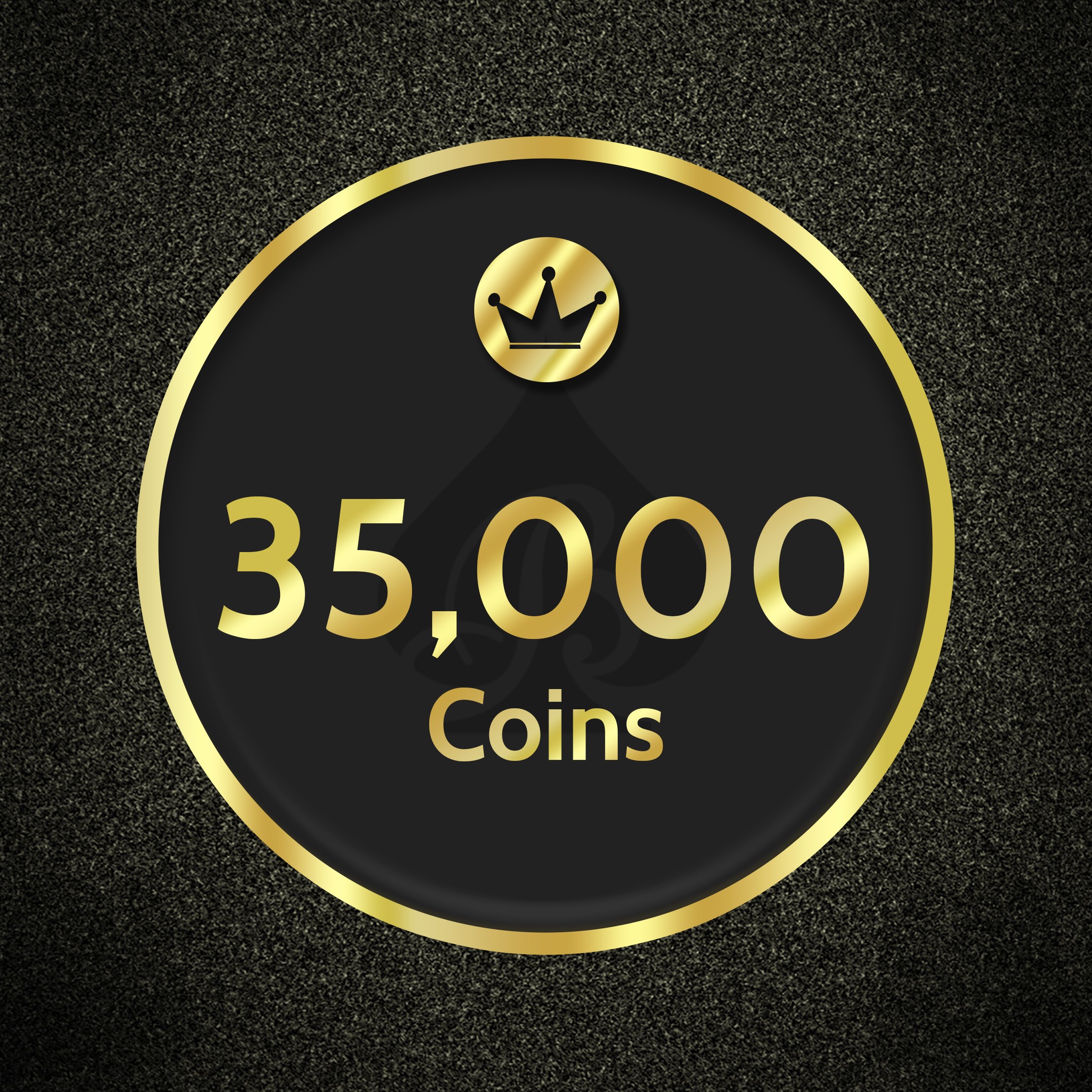 35,000 Black Spades Coins