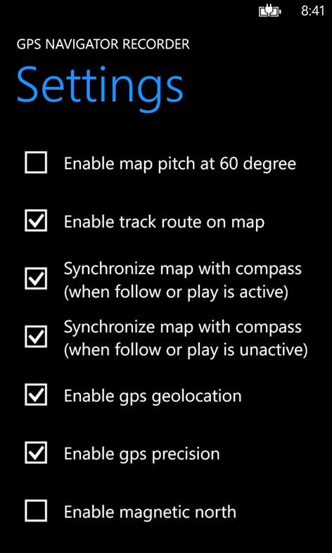 Gps navigator recorder Screenshots 1