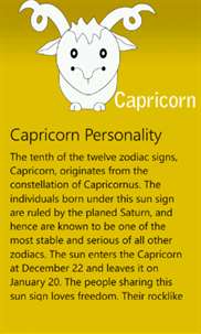 Capricorn Personality screenshot 2