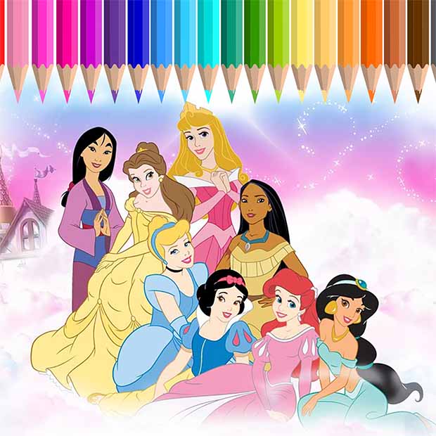 Princess Coloring Pages For Kids