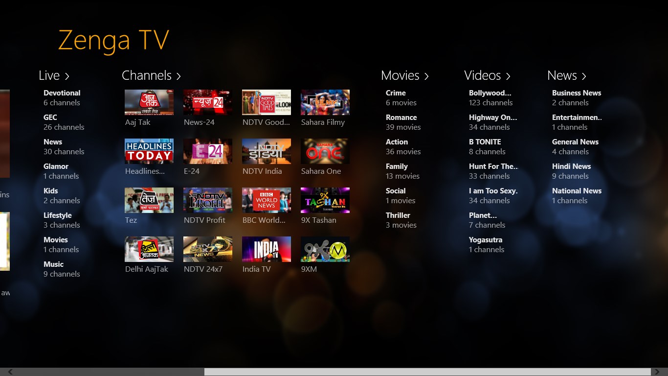Чей канал live. Movies & TV for Windows 10 download. Зенга приложение.