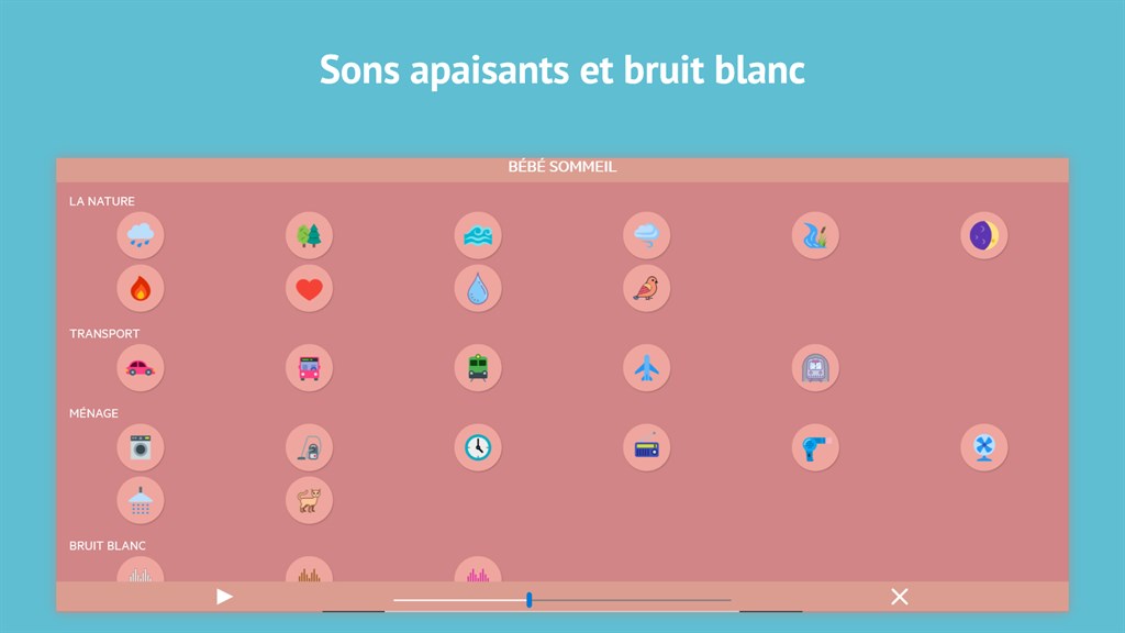 Sommeil de bébé - Bruit blanc – Microsoft Apps