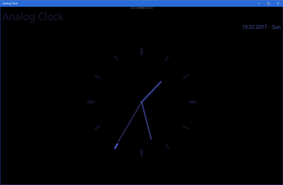 #3. Analog Clock (Windows) di: Den Mosh