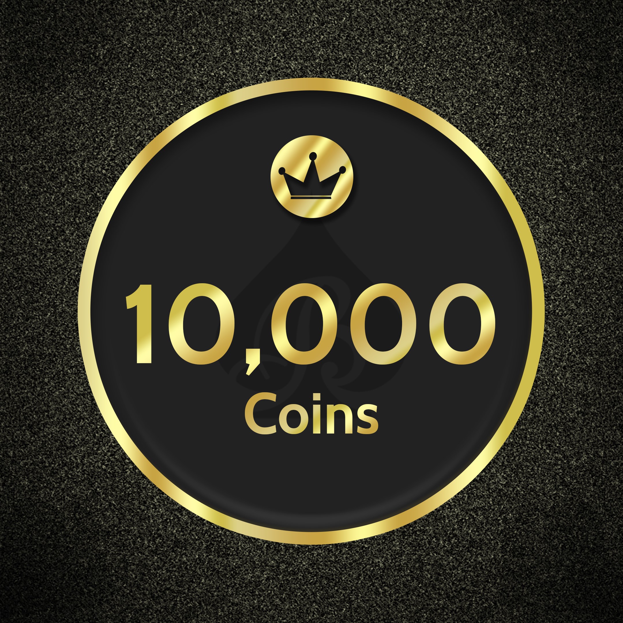 10,000 Black Spades Coins