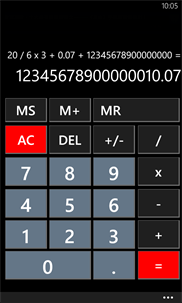 Speaking Calc screenshot 2