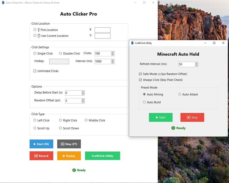 Auto Clicker Pro – Macro Clicker for Games & Work (Windows) De: Silamia2025