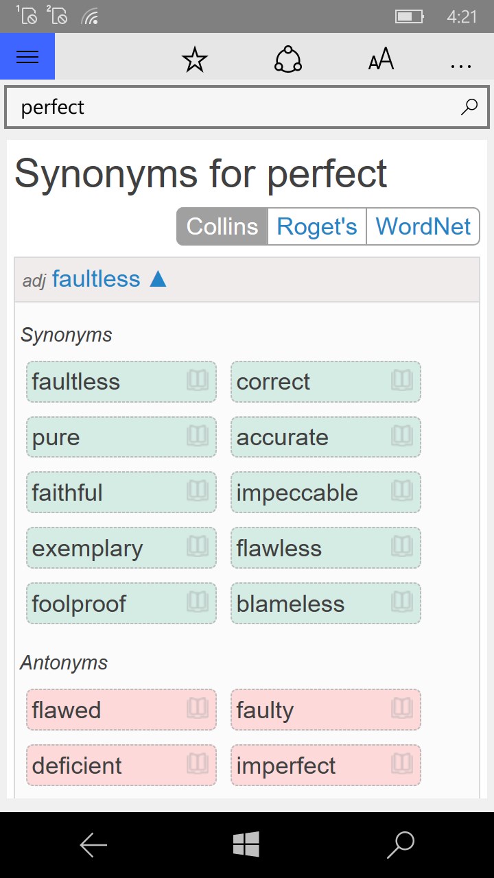 Dictionary Pro for Windows 10
