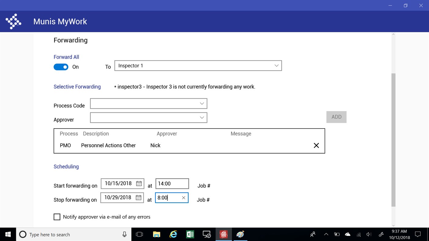 #4. Munis My Work (Windows) By: Tyler Technologies Inc