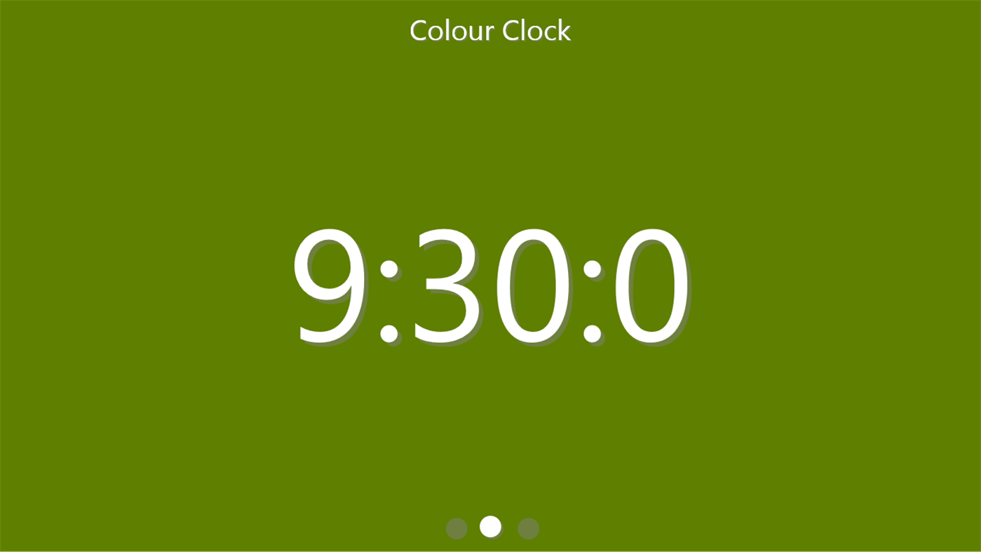 #1. Colour Clock (Windows) By: Nirmit Kavaiya