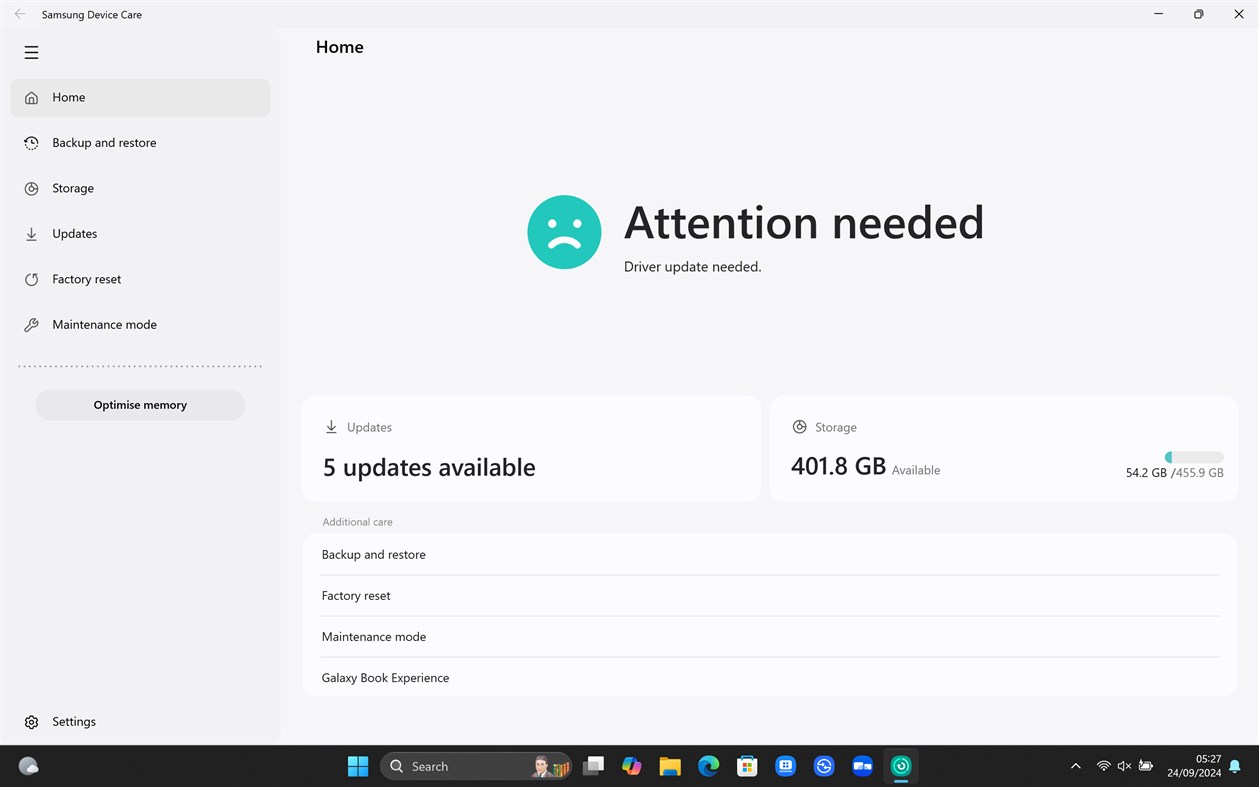 #1. Samsung Device Care (Windows) بواسطة: Samsung Electronics Co. Ltd.