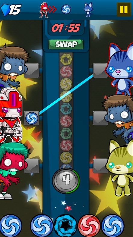 #2. Zombies, Cats & Robots! (Windows) 由: Endodroid Games