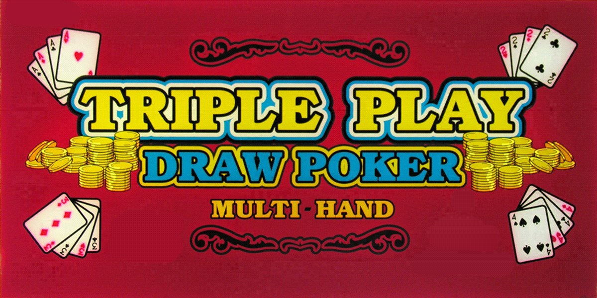Triple play draw video poker play 3 hands at once