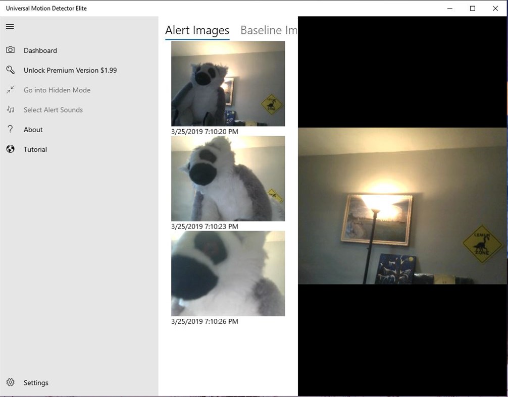 #2. Universal Motion Detector Elite (Windows) โดย: RT Apps