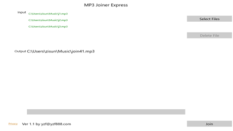 MP3 Joiner Express Screenshots 1