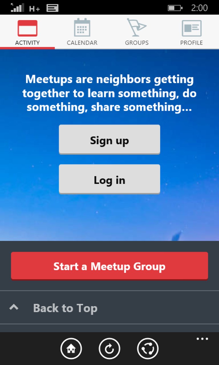 Meetup for Windows 10 free download