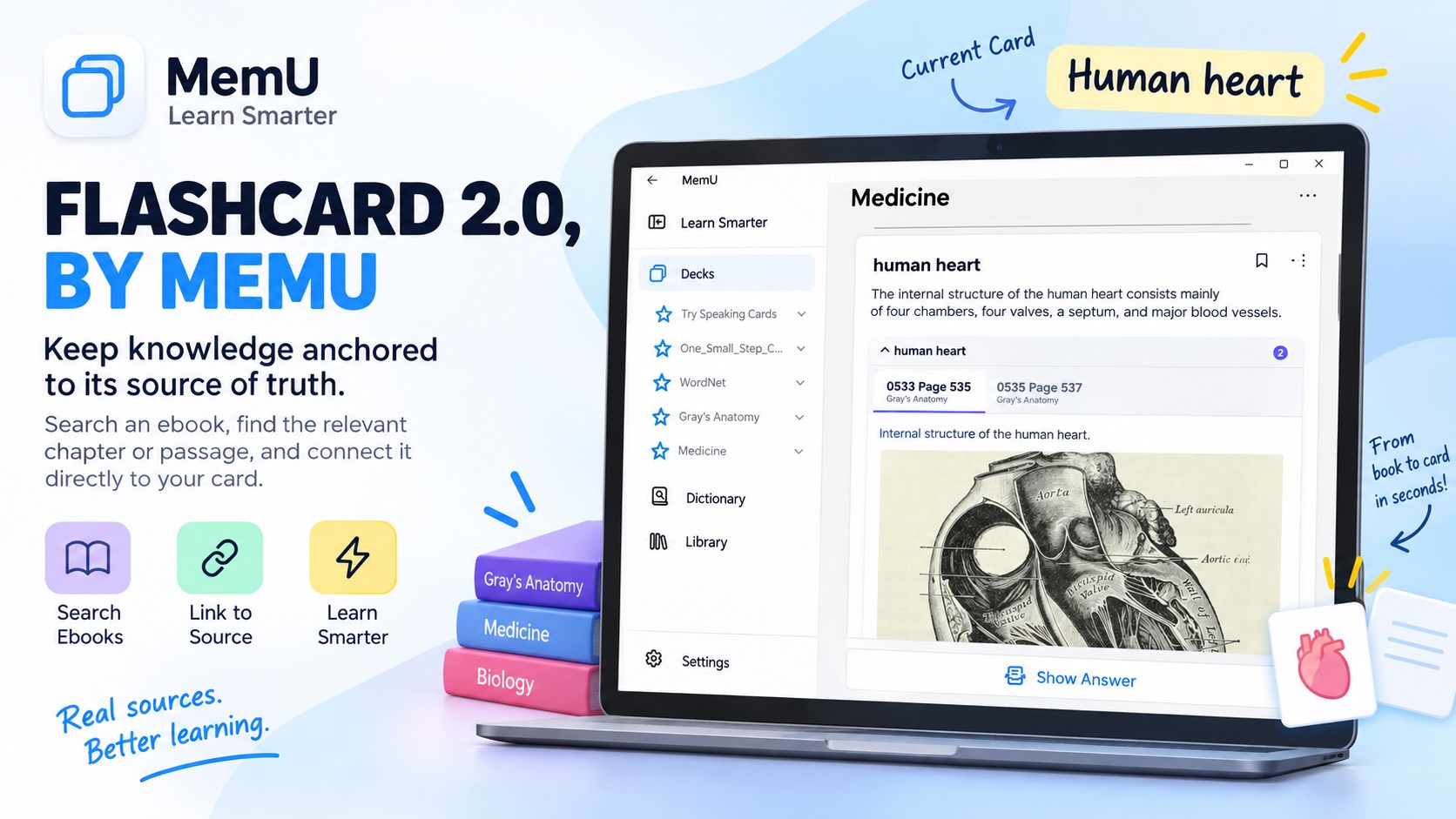 MemU - Anki Flashcard screenshot