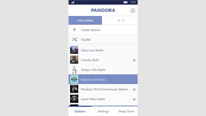 is there a way to download pandora app to my laptop