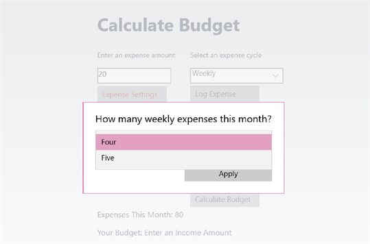 Calculate Budget screenshot 7