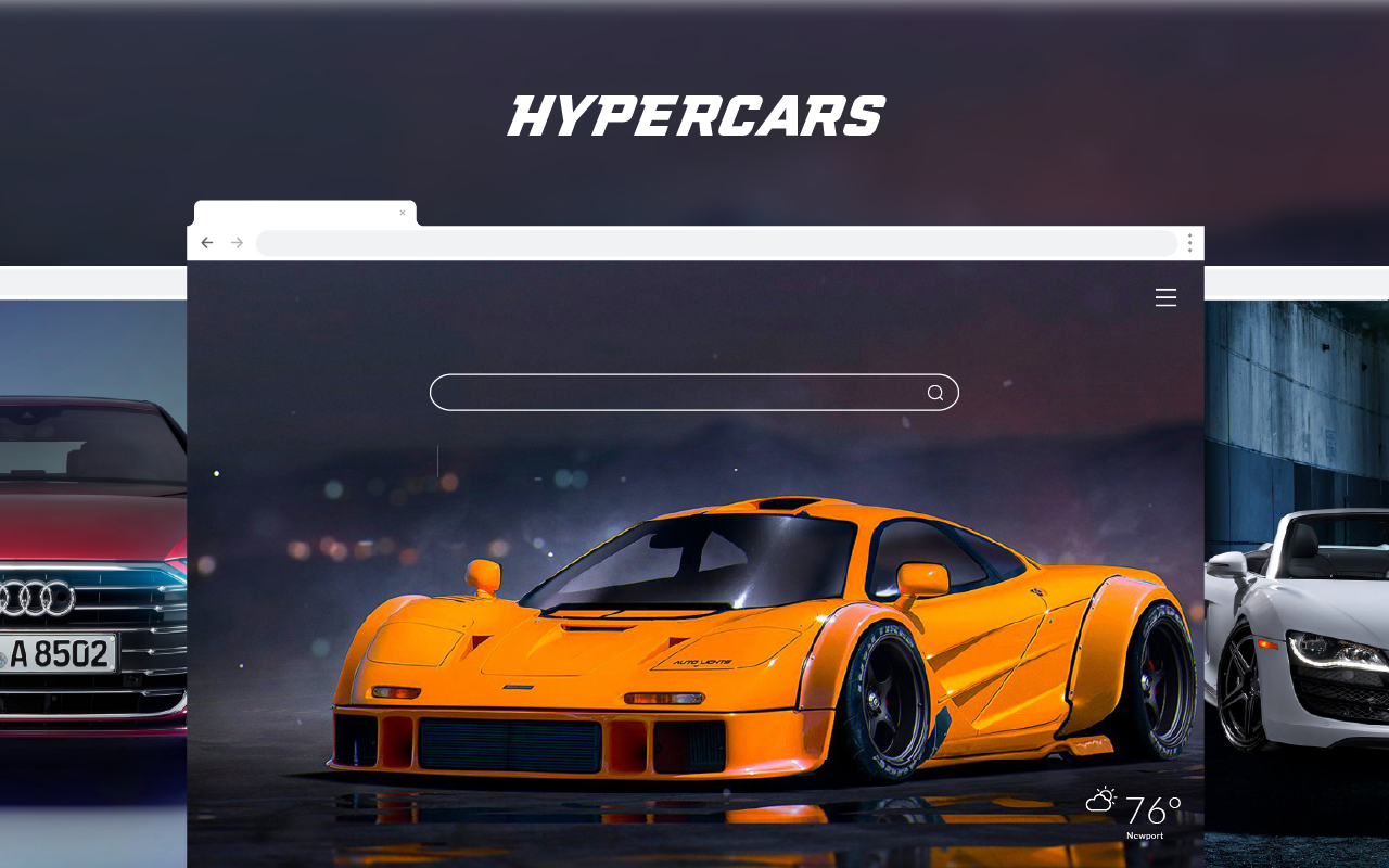 Hypercars HD Wallpaper Theme
