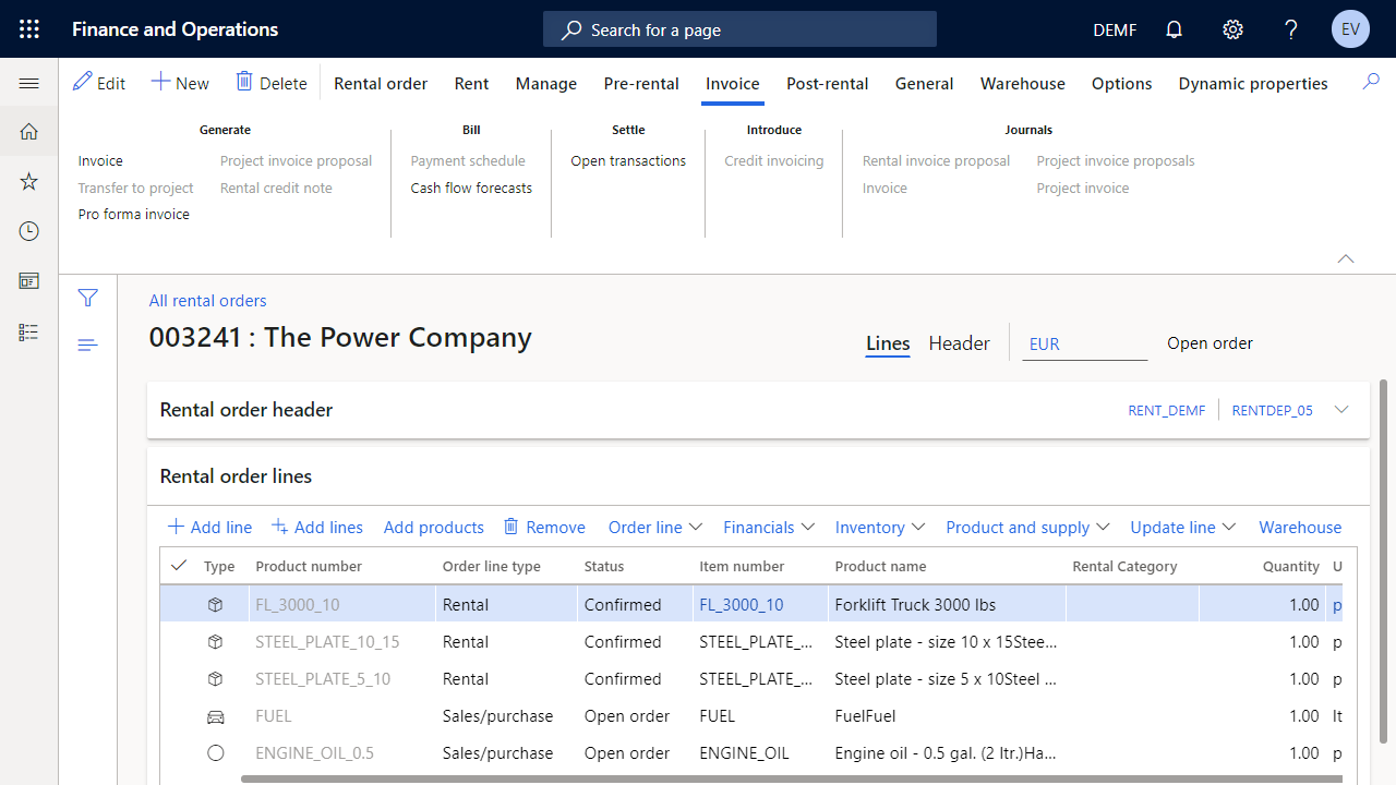 Snapshot 2 of DynaRent Solutions Suite