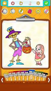 Halloween Coloring Pages - Coloring Games for Kids screenshot 1