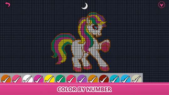 Little Pony Color by Number - Pixel Art No.Color screenshot 1