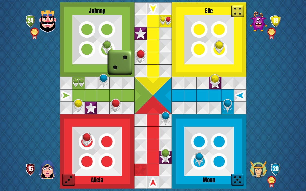 #1. Ludo Pachisi Dice Game (Windows) By: Azodus