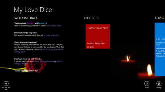 My love dice screenshot 1