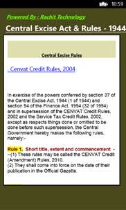 Central Excise Act & Rules - 1944 screenshot 6