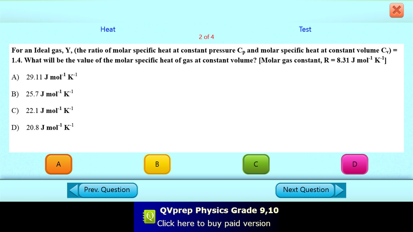 #9. QVprep Lite Physics Grade 9 10 (Windows) 来自: PJP Consulting LLC