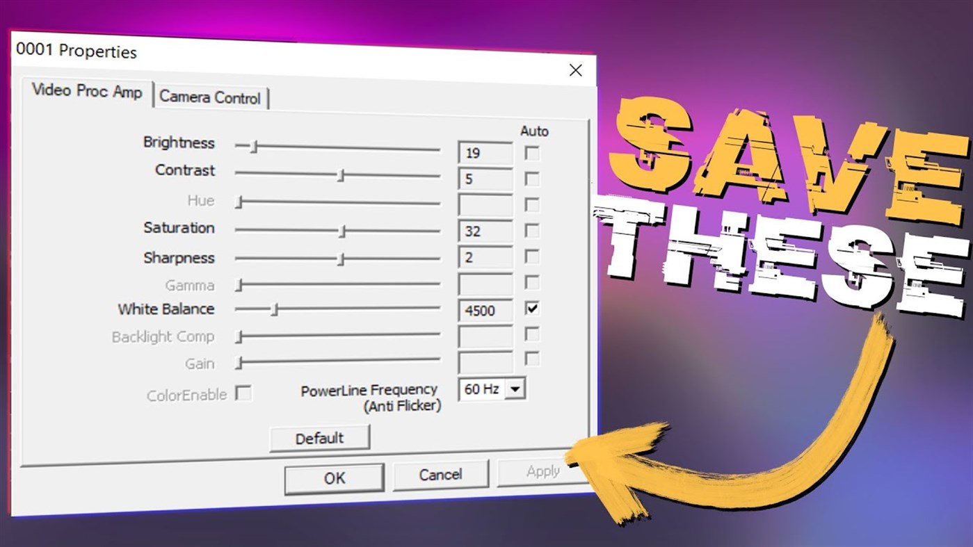 #2. Webcam Settings Tool. (Windows) Με: Lambert Studio