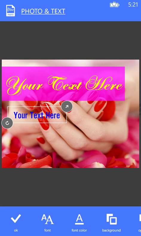 Photo & Text Screenshots 2