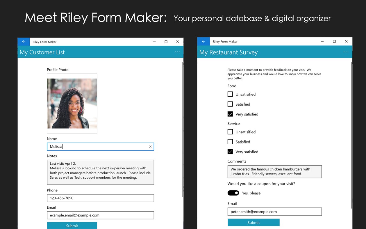 #2. Riley Form Maker - Personal Database & Data Organizer (Windows) 由: Aidaluu Inc.