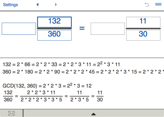 Simplifying Fractions screenshot 2