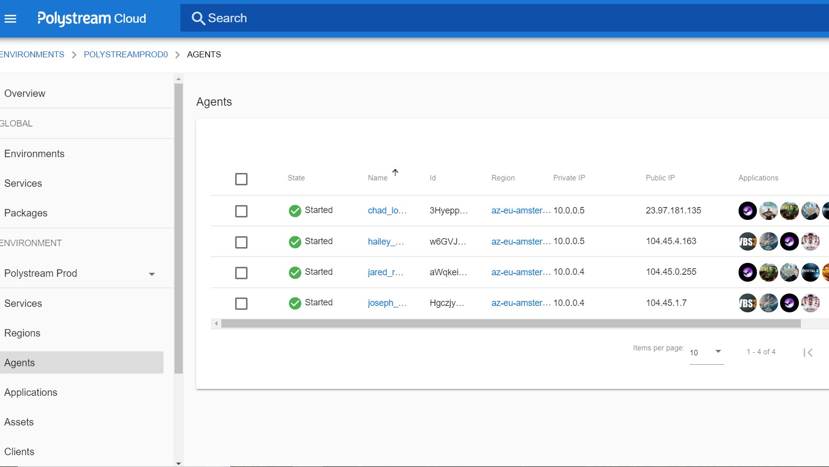 Snapshot 4 of Polystream 3D Application Streaming Platform