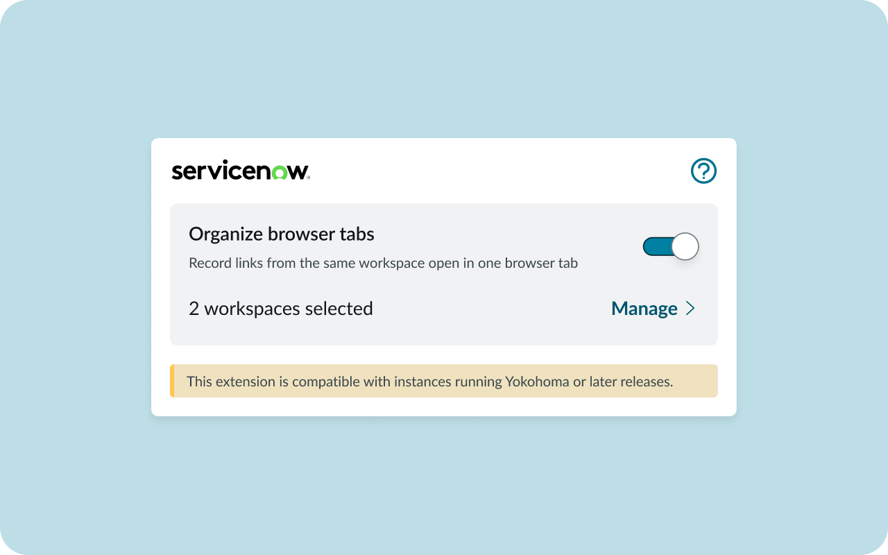 ServiceNow Link Manager