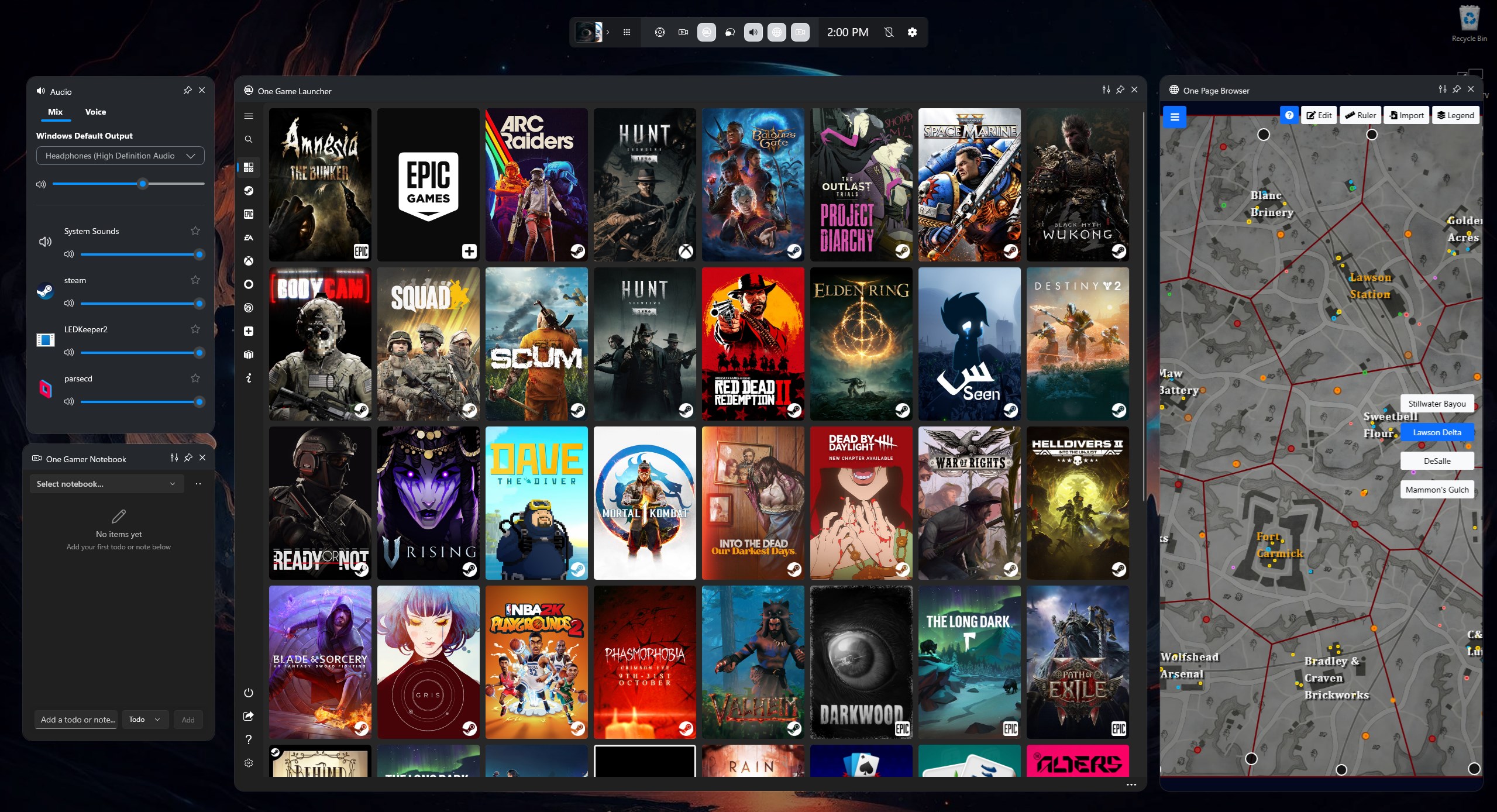 One Game Launcher screenshot